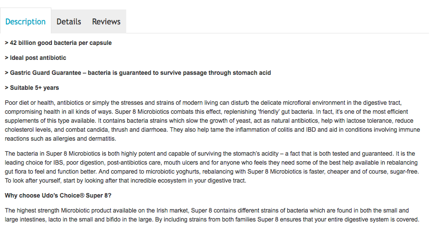 Copy of Udo's choice Super 8 microbiotic description top copy