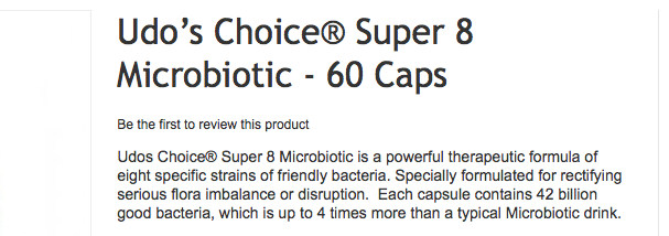 Copy of Udo's choice Super 8 microbiotic primary copy